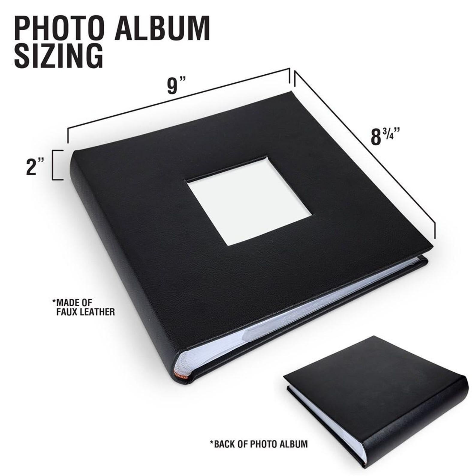 Personalized Birthday Photo Album Engraved Leatherette Gift
