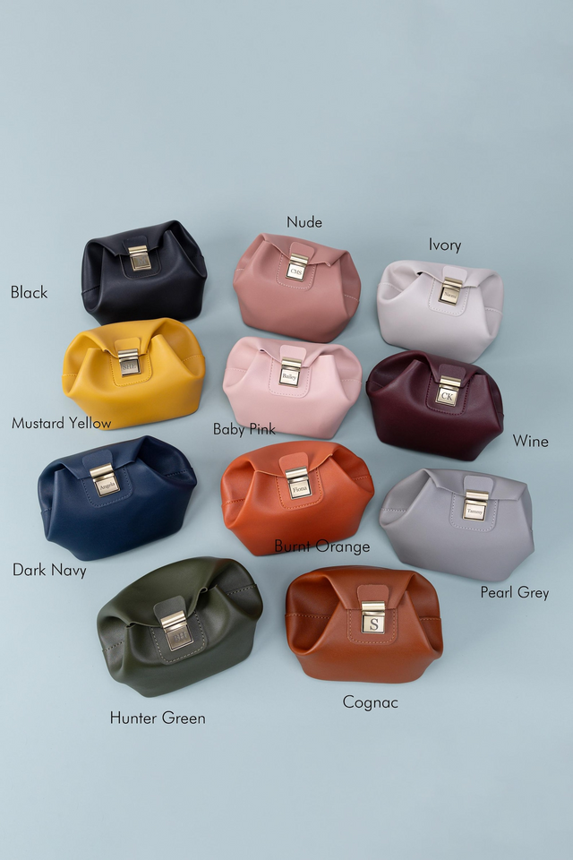 Personalized Clutch Tuck Lock Makeup Bag Travel Organizer