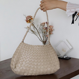 Handcrafted Woven Leather Tote Bag