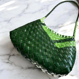 Handcrafted Woven Leather Tote Bag