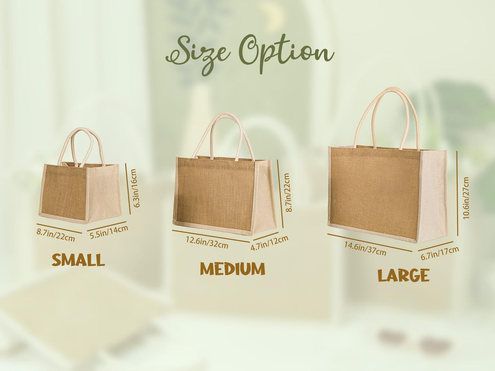 Personalized Bridesmaid Burlap Tote Bag with Name