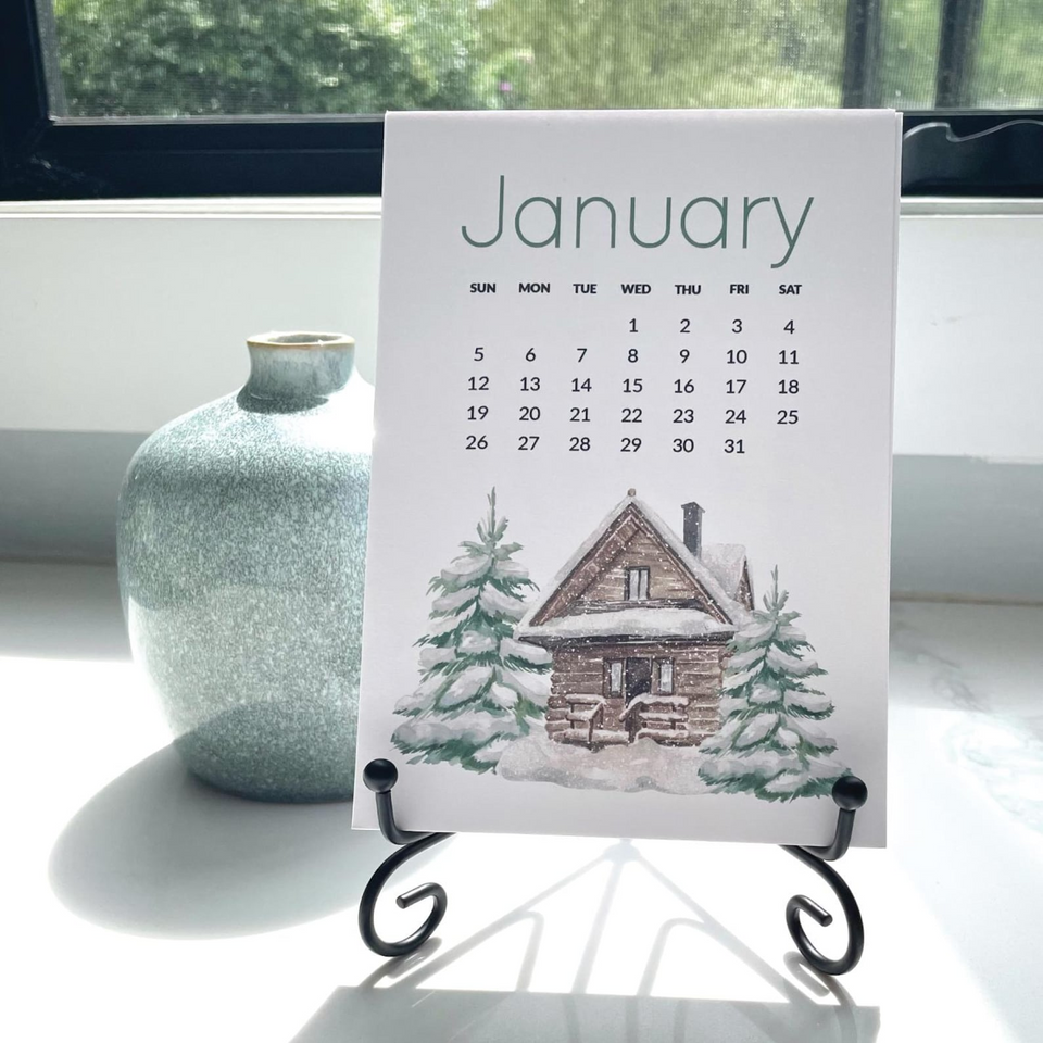 2026 Nature Desktop Calendar Gift