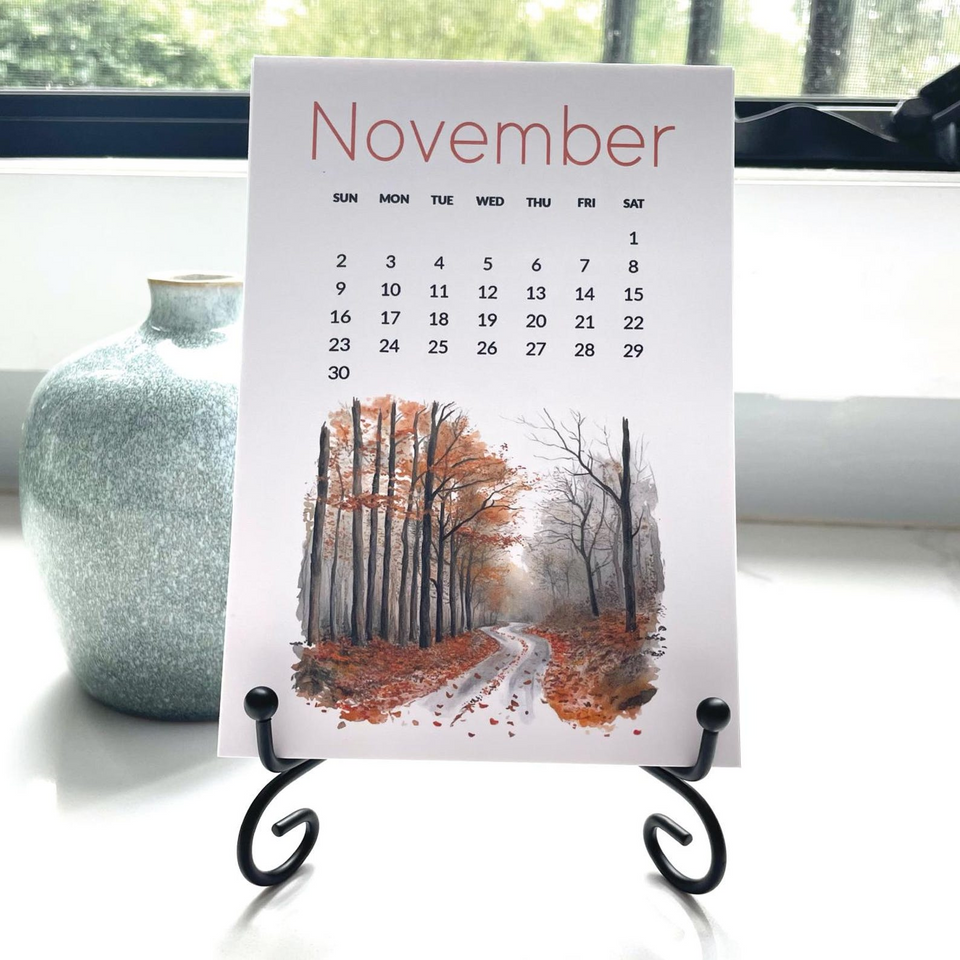 2026 Nature Desktop Calendar Gift