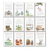 2026 Nature Desktop Calendar Gift