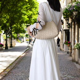 Handcrafted Woven Leather Tote Bag