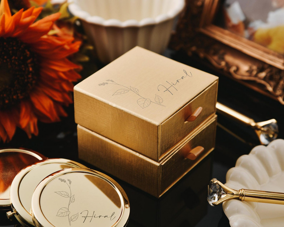 Personalized Engraved Bridesmaid Compact Mirror