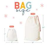 Personalized Santa Claus Christmas Gift Bag