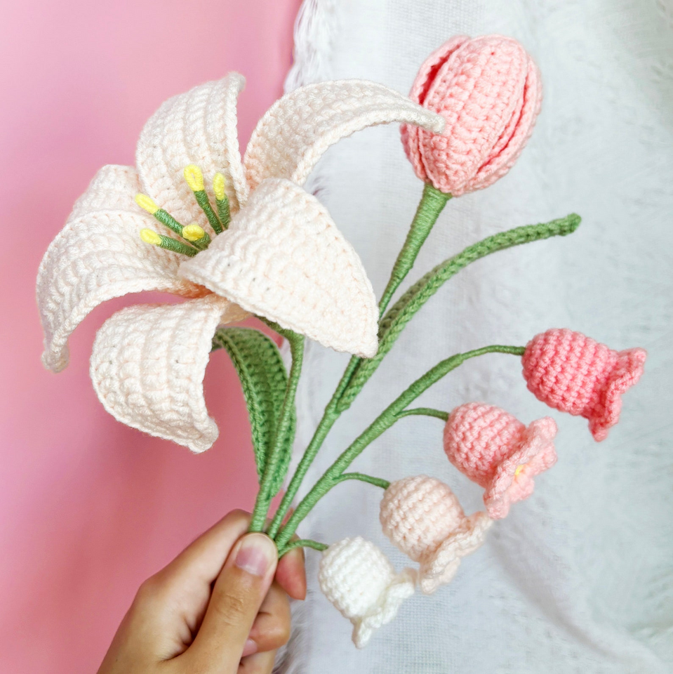 Flower Crochet Pattern Bundle 13 Floral Designs PDF