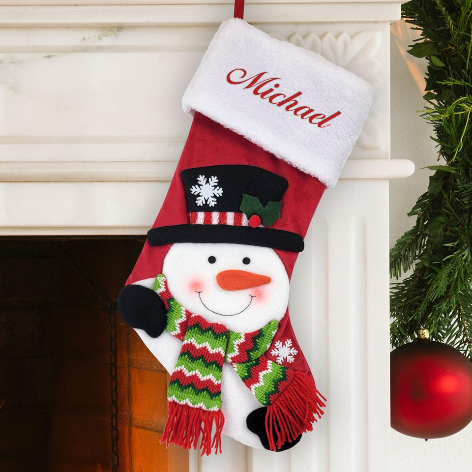 Personalized Christmas Stocking with Name for Kids