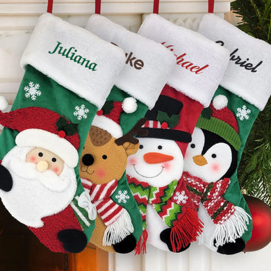 Personalized Christmas Stocking with Name for Kids