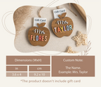 Personalized Teacher Ornament Gift Card Holder Christmas Apple Decor