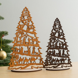 Personalized Nativity Christmas Tree Display