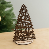 Personalized Nativity Christmas Tree Display