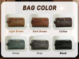 Custom Mens Leather Toiletry Bag Dopp Kit Gift