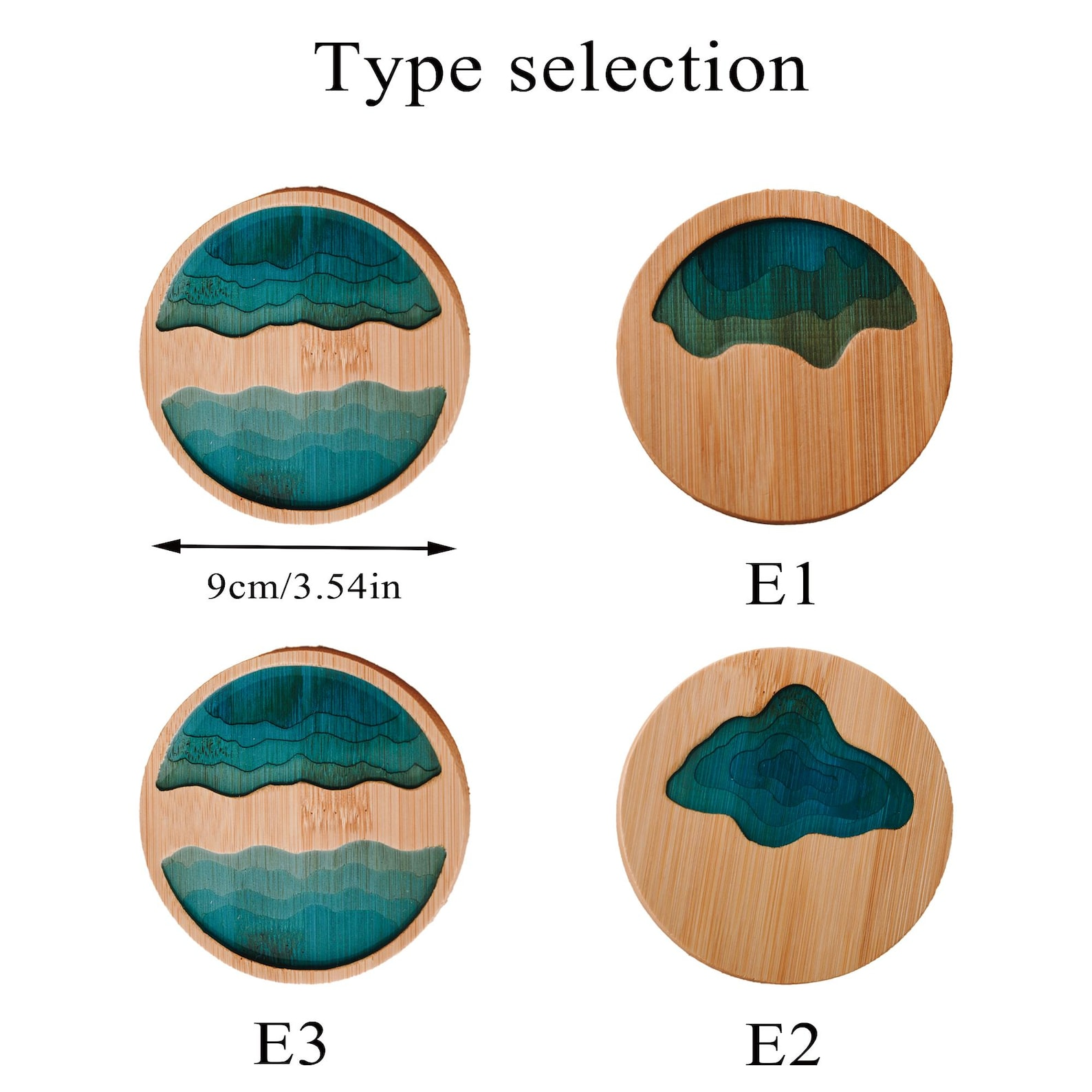 Personalized Wooden Coaster Set Custom Gift