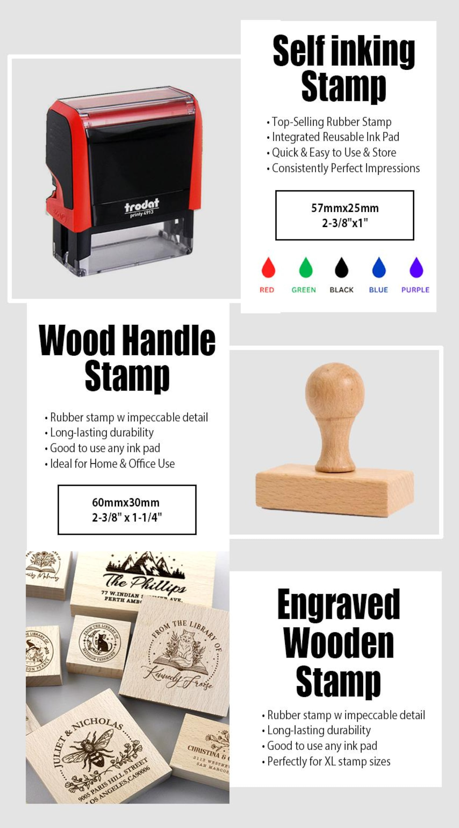 Personalized Self Inking Return Address Stamp