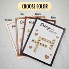 Personalized Scrabble Family Puzzle Sign