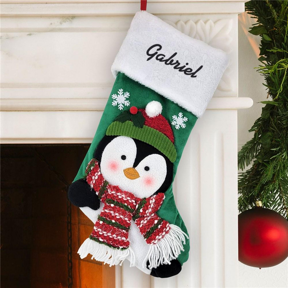Personalized Christmas Stocking with Name for Kids