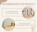 Custom Wooden Piggy Bank with Name for Kids