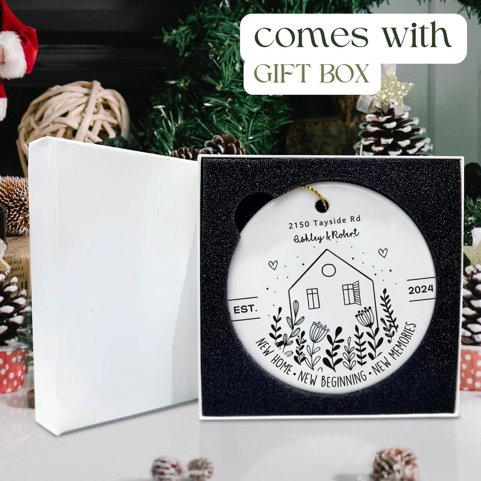 Personalized New Home Ornament Gift