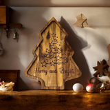 Tree-Shaped Decorative Holiday Serving Tray
