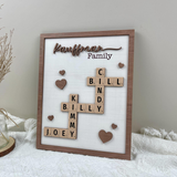 Personalized Scrabble Family Puzzle Sign