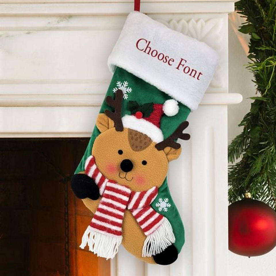 Personalized Christmas Stocking with Name for Kids