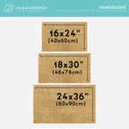 Personalized Family Name Coir Doormat with Established Date
