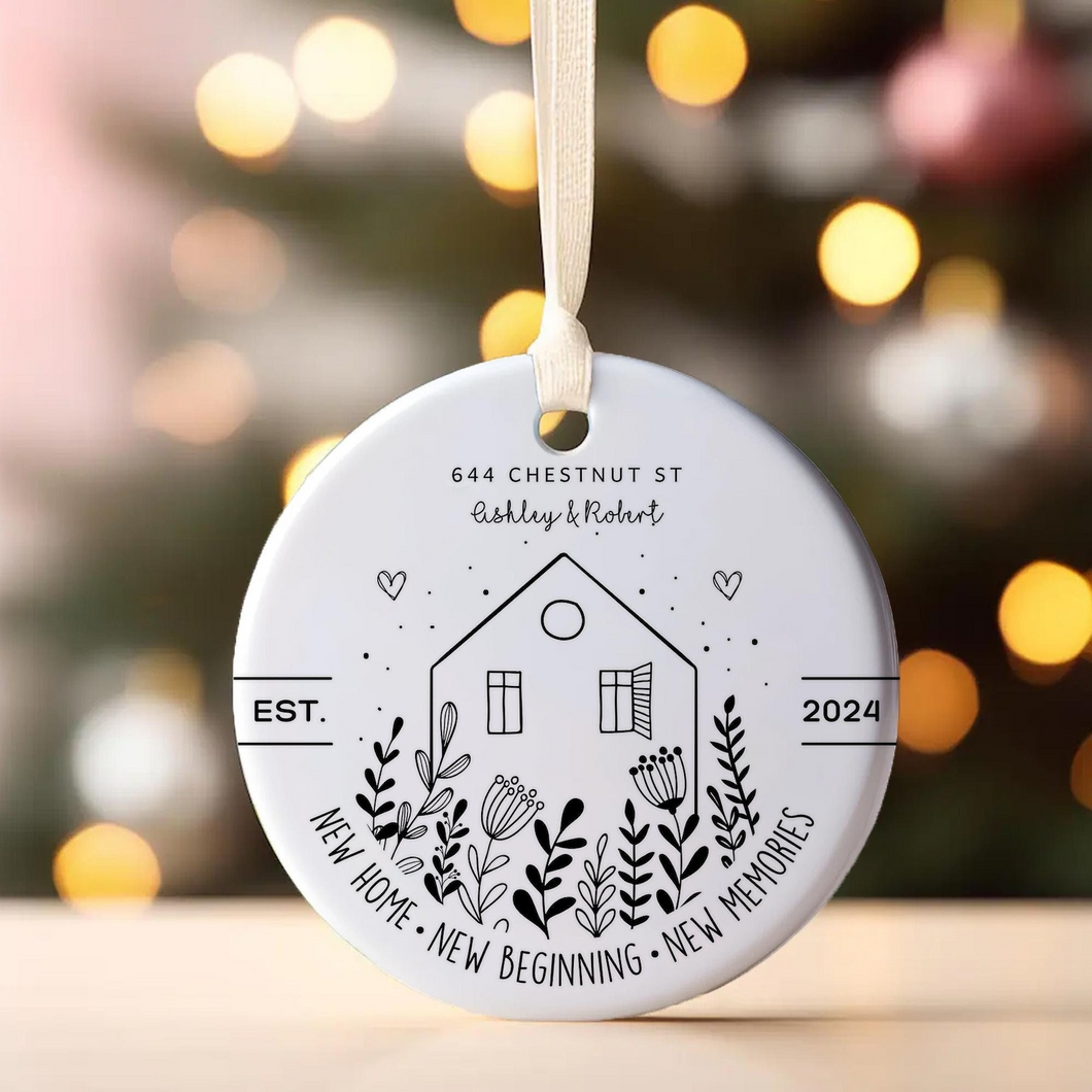 Personalized New Home Ornament Gift
