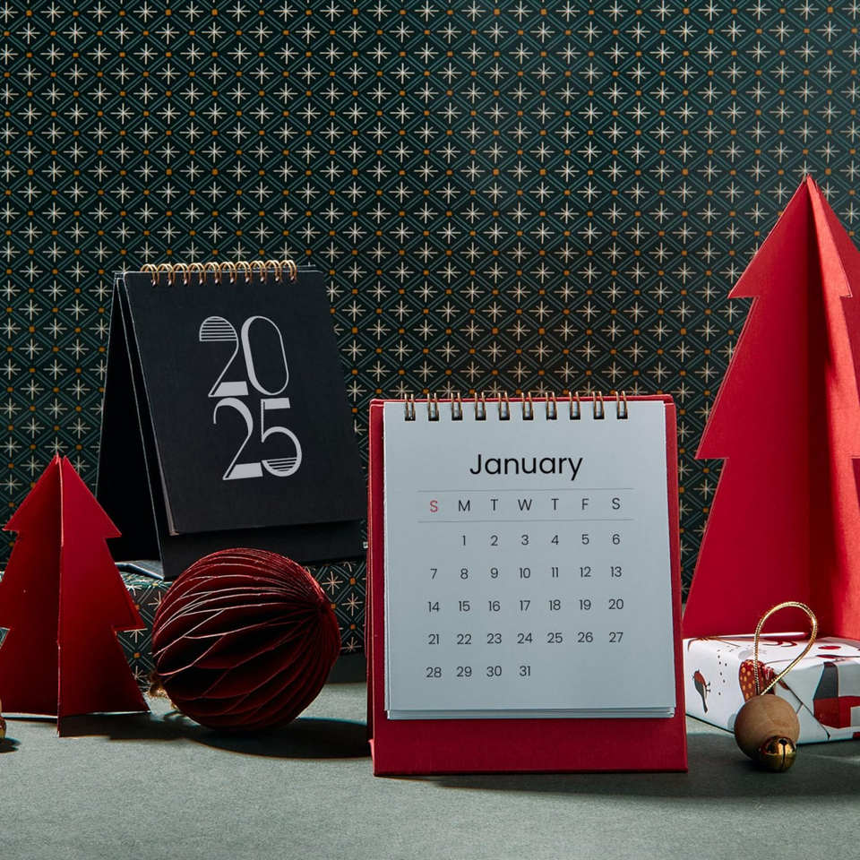 Personalized 2026 Photo Desk Calendar Gift