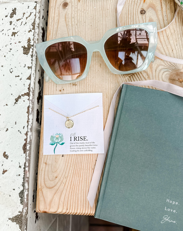 Still I Rise Lotus Necklace Empowering Jewelry Gift