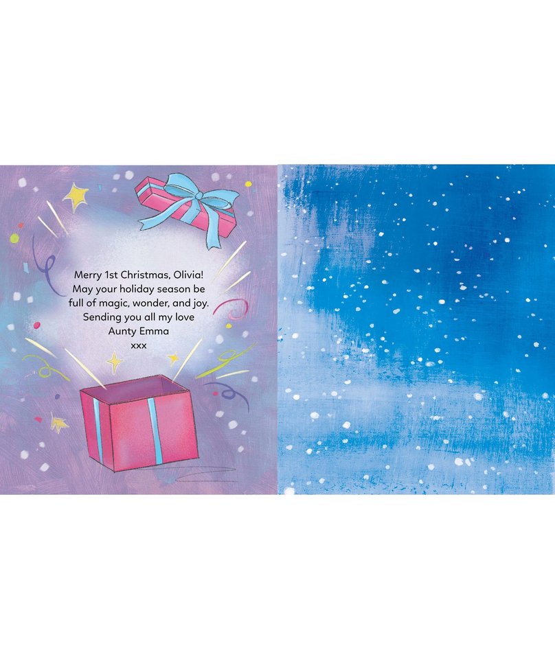 Personalized Babys First Christmas Storybook Keepsake