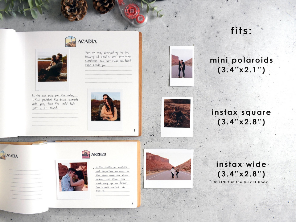 USA National Park Wooden Map Adventure Book