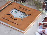 USA National Park Wooden Map Adventure Book