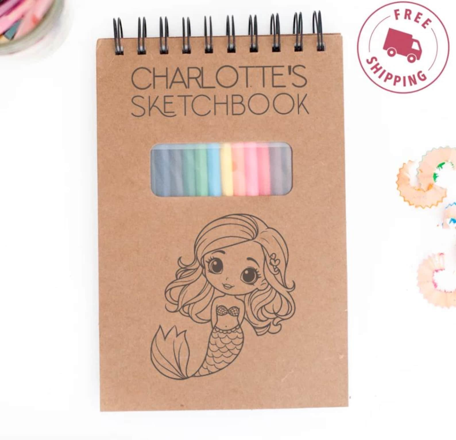 Personalized Kids Drawing Sketchbook