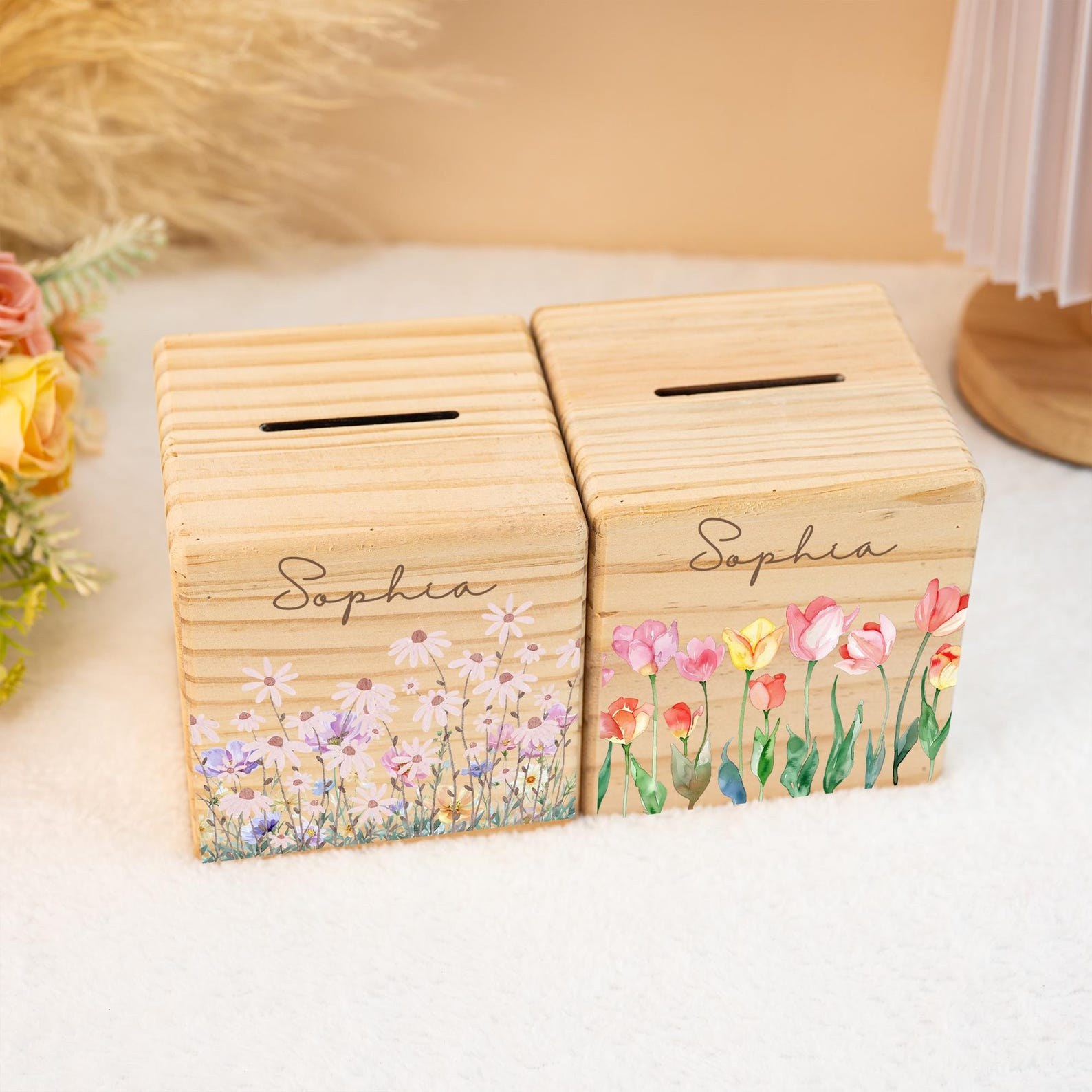 Personalized Wooden Money Box