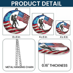 American Military ACRYLIC Suncatcher, Veteran Gift, Military Gift Decor, Patriotic Ornament