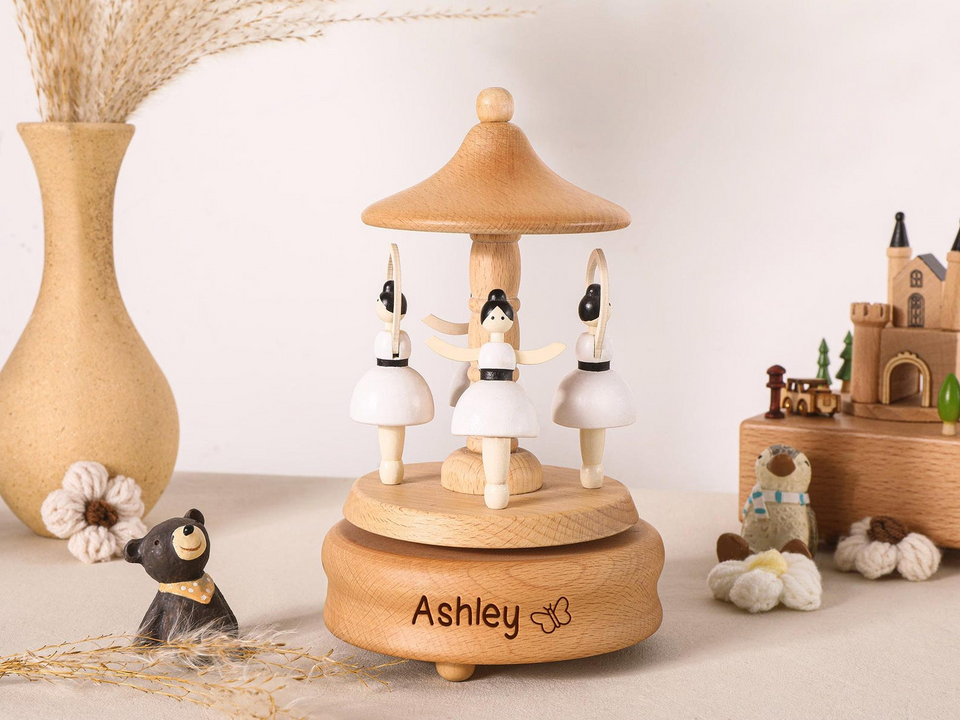 Personalized Engraved Wooden Music Box Gift