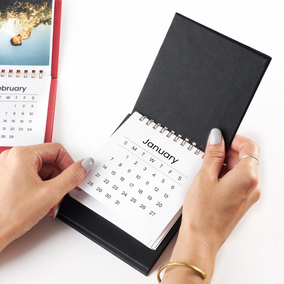 Personalized 2026 Photo Desk Calendar Gift