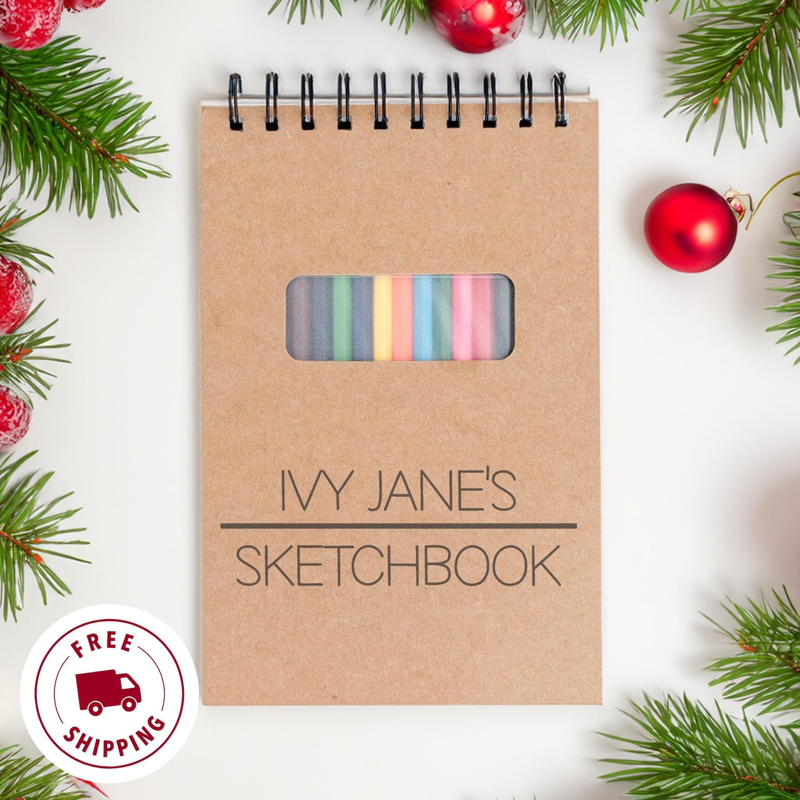 Personalized Kids Drawing Sketchbook