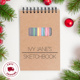 Personalized Kids Drawing Sketchbook