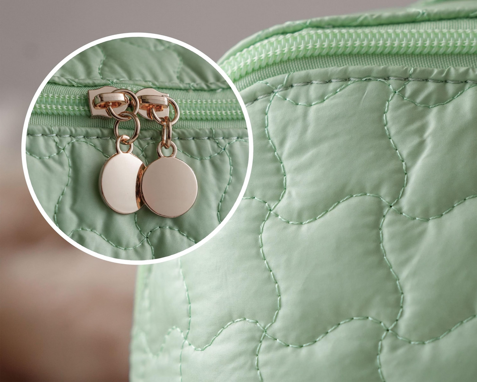 Personalized Handmade Quilted Makeup Bag Gift for Her