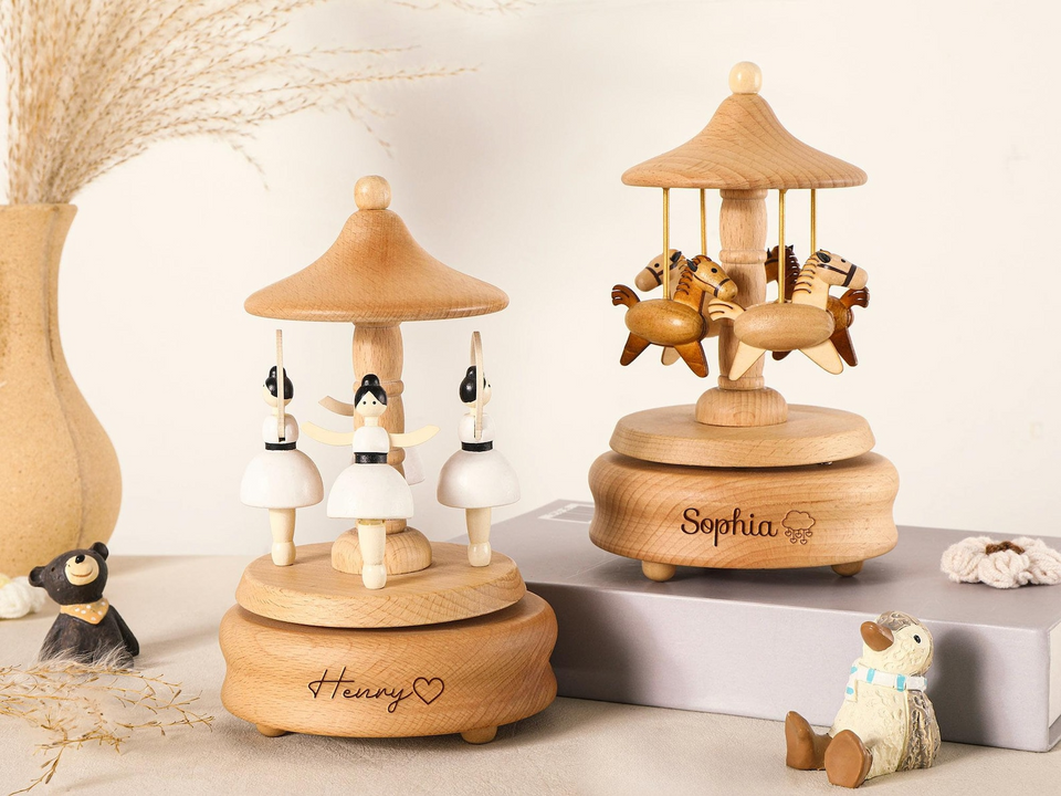 Personalized Engraved Wooden Music Box Gift