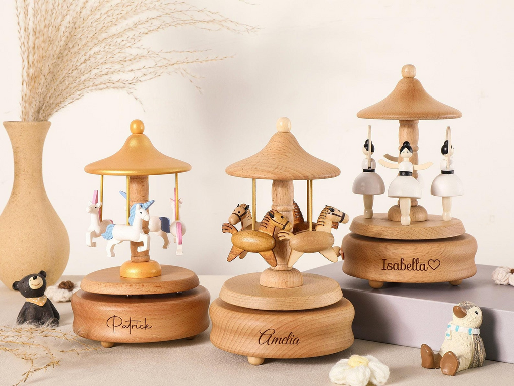 Personalized Engraved Wooden Music Box Gift