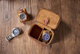 Personalized Leather Watch Travel Case