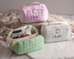 Personalized Handmade Quilted Makeup Bag Gift for Her