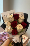 Handmade Crochet Rose Bouquet Knitted Flower Gift