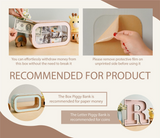 Wooden Piggy Bank for Kids Baby and Toddler Gifts