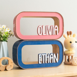 Wooden Piggy Bank for Kids Baby and Toddler Gifts