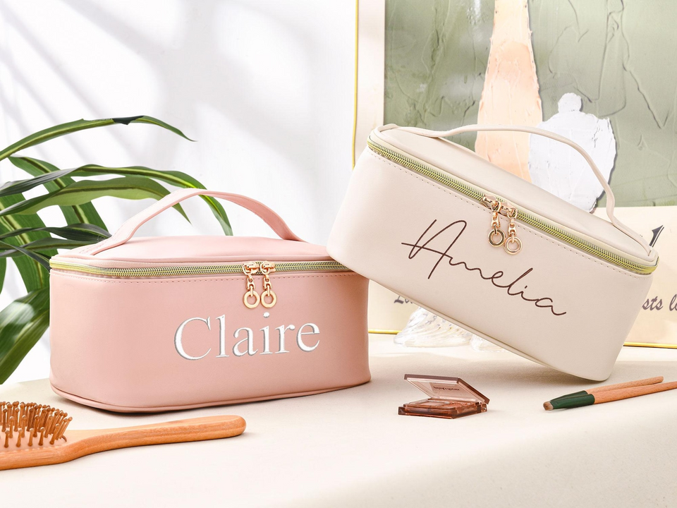 Monogram Cosmetic Bag Gift For Women